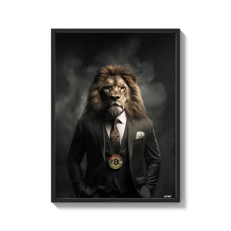 Bitcoin Lion Canvas Prints Wall Art - Ready to Hang Canvas Prints