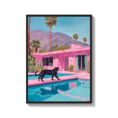 Black Panther Pink Pool Canvas Prints - Ready to Hang Canvas Prints