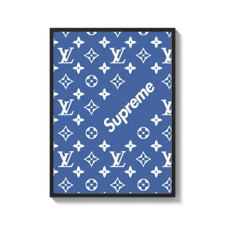 Blue Louis Vuitton Supreme Canvas Prints - Ready to Hang Canvas Prints