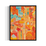 Breaking Borders Abstract Cityscape Canvas Prints - Ready to Hang Canvas Prints