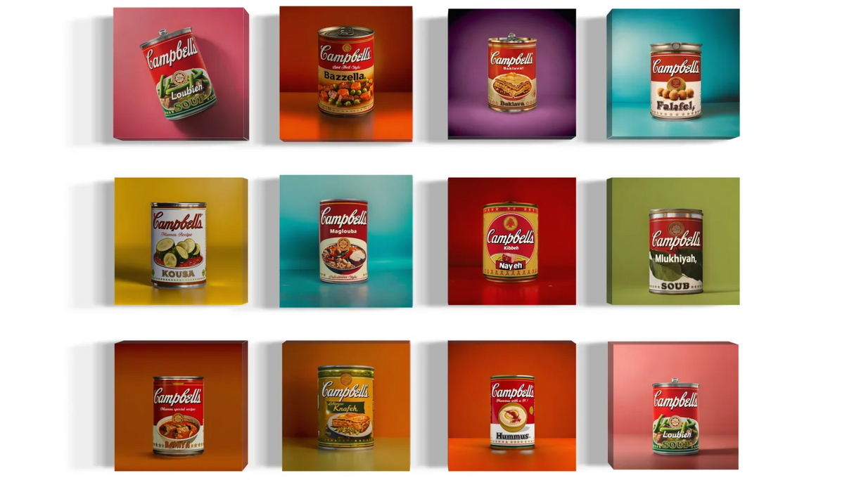 Campbell’s Mulukhiyah Soup Canvas Prints Canned Culture - Pop Art