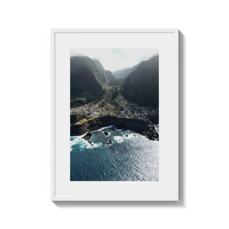 Coastal Village Framed Fine Art Print - Framed Fine Art Prints