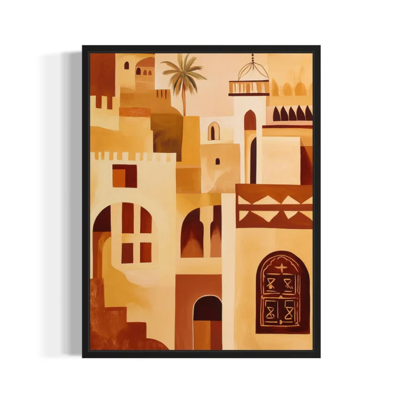 Desert Architecture Canvas Prints Breaking Borders Art - Ready to Hang Canvas Prints