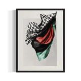 Draped Flag Canvas Prints Breaking Borders Artwork - Ready to Hang Canvas Prints