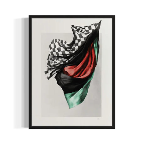 Draped Flag Canvas Prints Breaking Borders Artwork - Ready to Hang Canvas Prints
