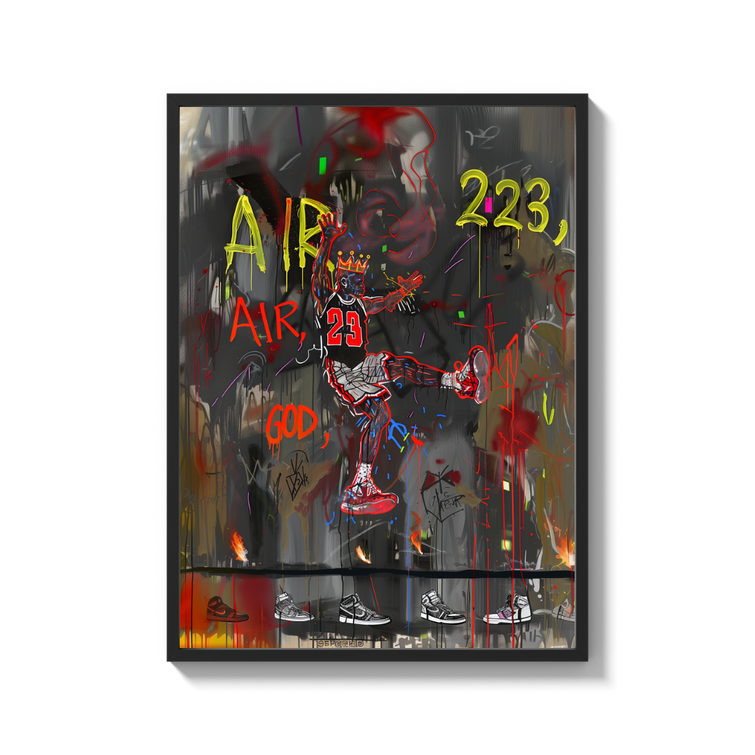 Michael Jordan Graffiti Canvas Prints - Ready to Hang Canvas Prints