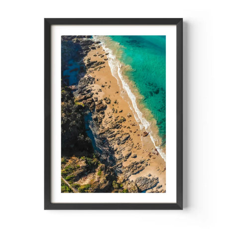 Framed Aerial Beach Fine Art Print - Framed Fine Art Prints