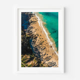 Framed Aerial Beach Fine Art Print - Framed Fine Art Prints