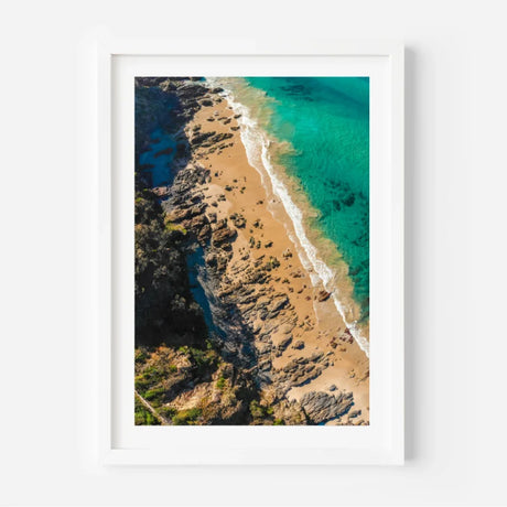 Framed Aerial Beach Fine Art Print - Framed Fine Art Prints