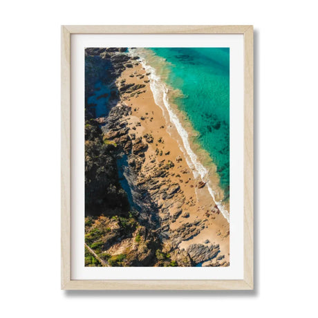 Framed Aerial Beach Fine Art Print - Framed Fine Art Prints