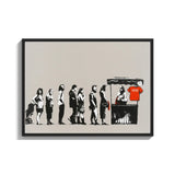 Framed Banksy Canvas Prints Ready to Hang - Ready to Hang Canvas Prints