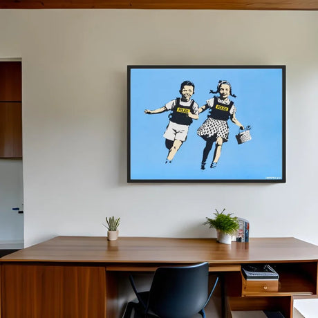 Framed Banksy Canvas Prints Ready to Hang - Ready to Hang Canvas Prints