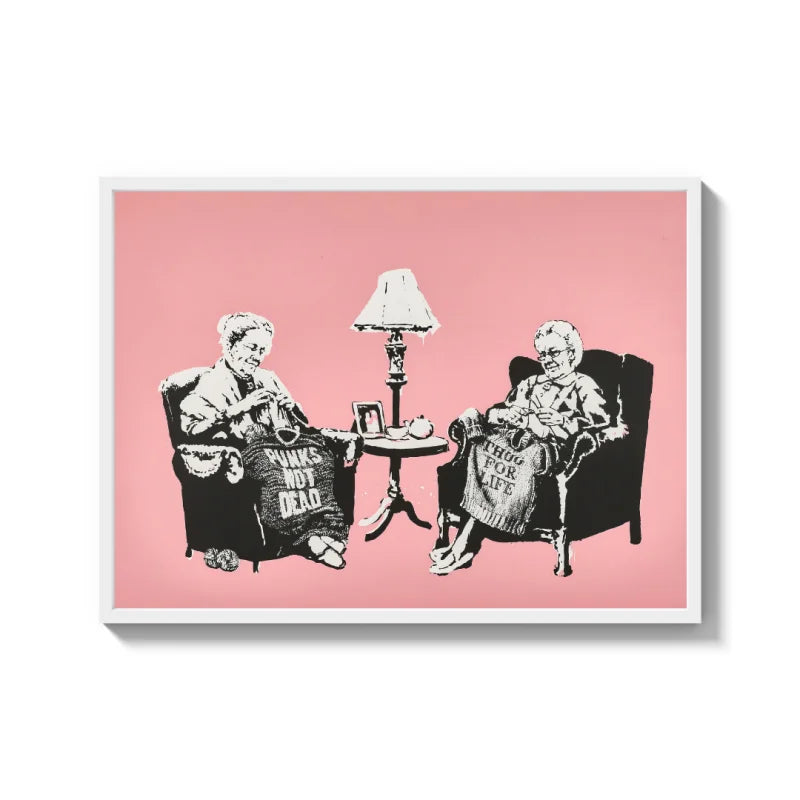 Framed Banksy Canvas Prints Ready to Hang Art - Ready to Hang Canvas Prints