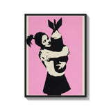 Framed Banksy Canvas Prints Wall Art - Ready to Hang Canvas Prints