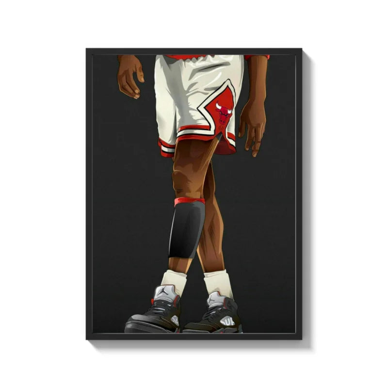 Framed Basketball Player Canvas Prints - Ready to Hang Canvas Prints