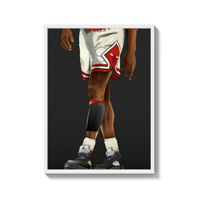 Framed Basketball Player Canvas Prints - Ready to Hang Canvas Prints
