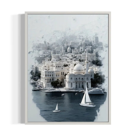 Framed Cityscape Canvas Prints Breaking Borders Art - Ready to Hang Canvas Prints
