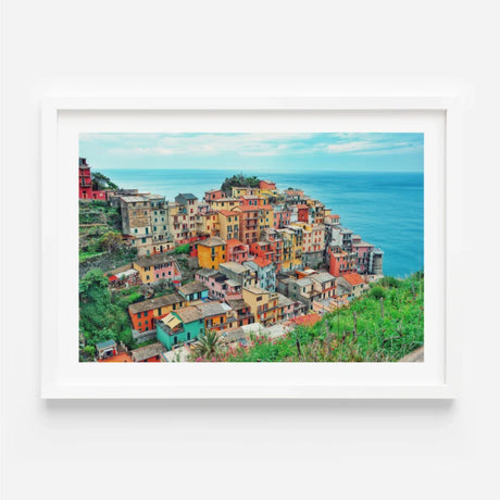 Framed Coastal Village Fine Art Print - Framed Fine Art Prints