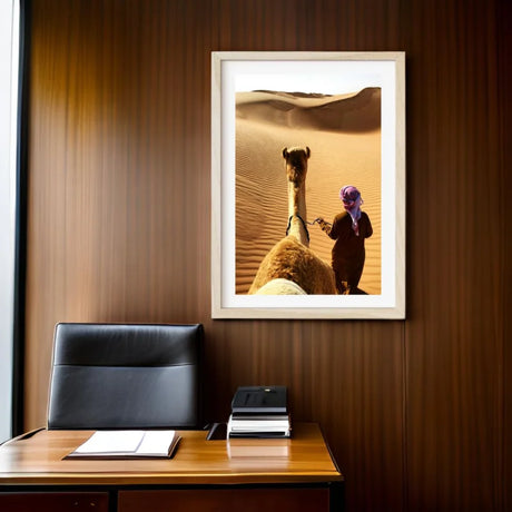Framed Desert Camel Fine Art Print - Framed Fine Art Prints