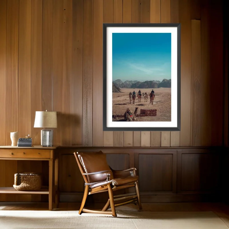Framed Desert Caravan Fine Art Print - Framed Fine Art Prints
