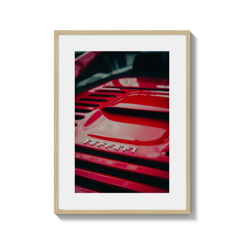 Framed Ferrari Fine Art Print - Luxury & Lifestyle (Framed Fine Art)