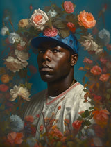 Framed Floral Man Canvas Prints - Ready to Hang Canvas Prints