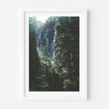 Framed Forest Waterfall Fine Art Print - Framed Fine Art Prints