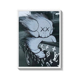Framed KAWS Car Canvas Prints - Ready to Hang Canvas Prints