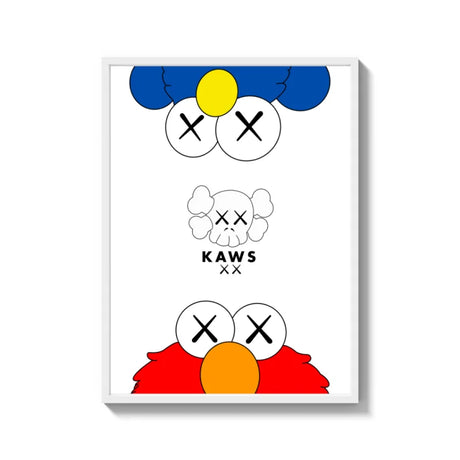 Framed KAWS Style Canvas Prints Art - Ready to Hang Canvas Prints