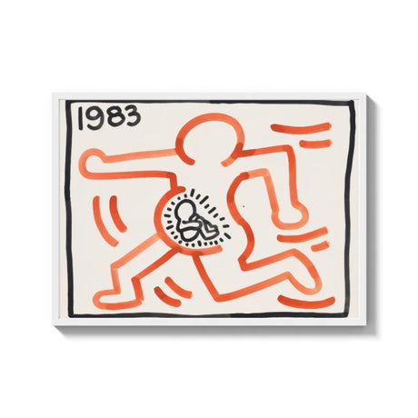 Framed Keith Haring Canvas Prints Ready to Hang - Ready to Hang Canvas Prints