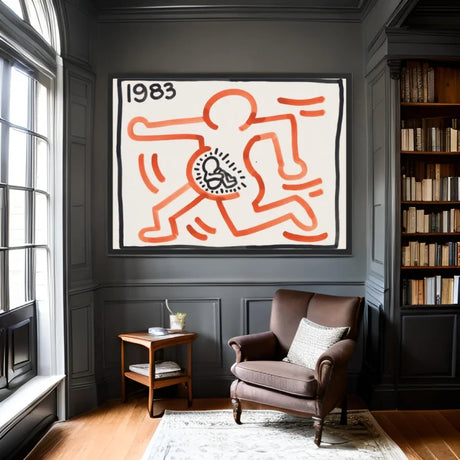 Framed Keith Haring Canvas Prints Ready to Hang - Ready to Hang Canvas Prints