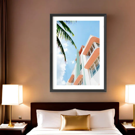 Framed Miami Art Deco Fine Art Print - Framed Fine Art Prints
