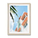 Framed Miami Art Deco Fine Art Print - Framed Fine Art Prints