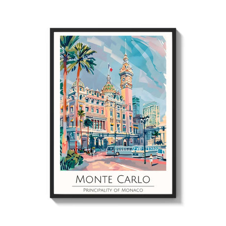Framed Monte Carlo Canvas Print World Tour Collection - Ready to Hang Canvas Prints