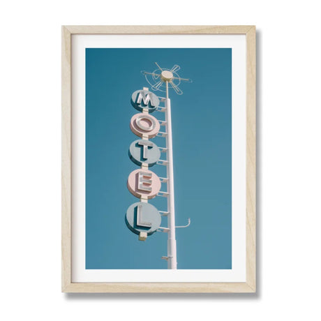 Framed Motel Sign Fine Art Prints - Framed Fine Art Prints