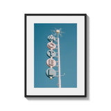 Framed Motel Sign Fine Art Prints - Framed Fine Art Prints