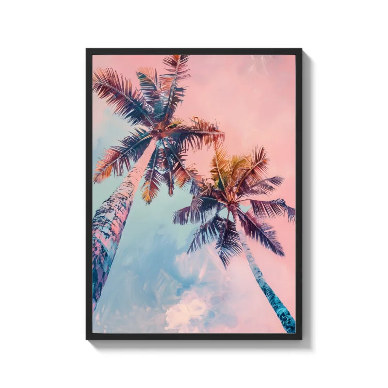 Framed Palm Tree Canvas Prints Art - Ready to Hang Canvas Prints