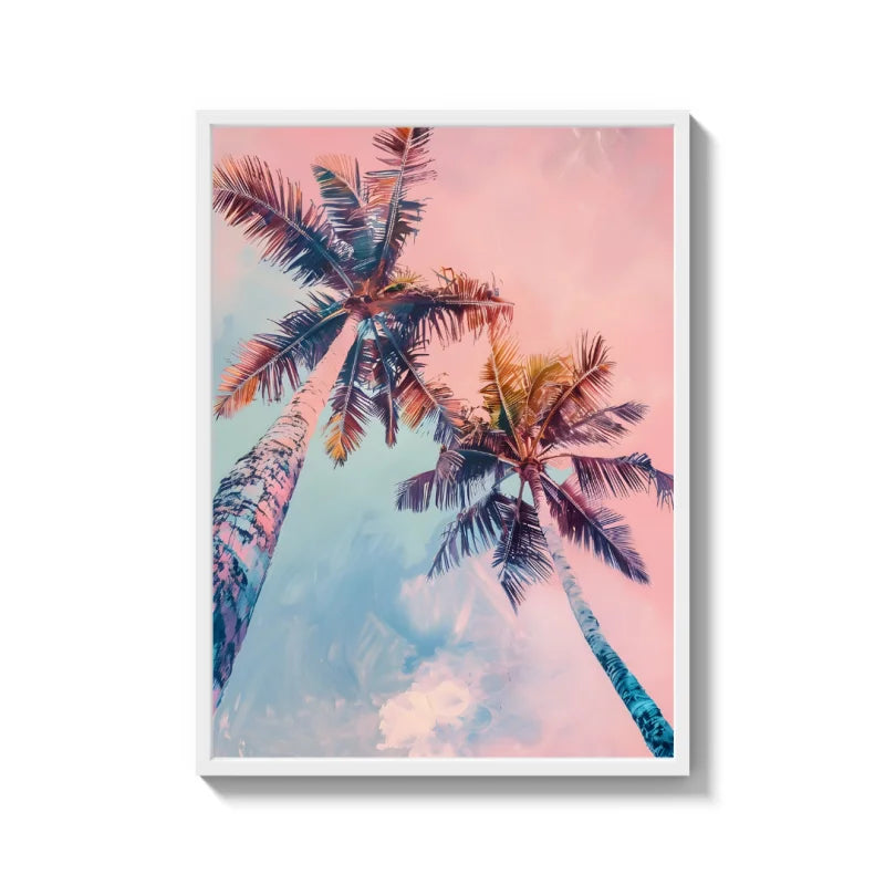 Framed Palm Tree Canvas Prints Art - Ready to Hang Canvas Prints