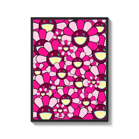 Framed Pink Flower Canvas Prints Art - Ready to Hang Canvas Prints