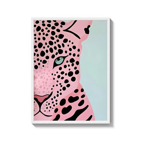 Framed Pink Leopard Canvas Prints - Ready to Hang Canvas Prints