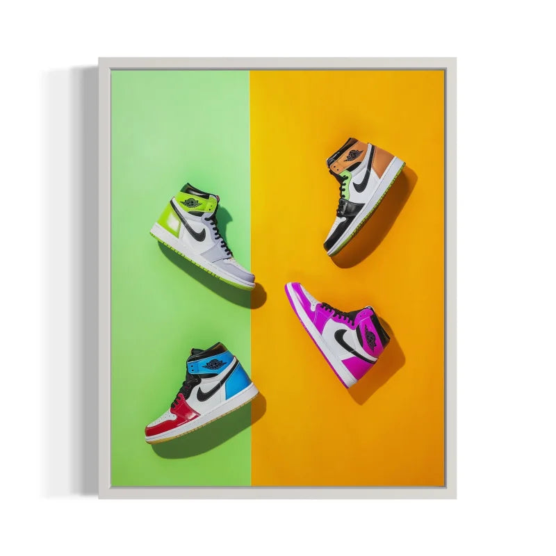 Framed Sneaker Canvas Prints for Wall Art - Ready to Hang Canvas Prints