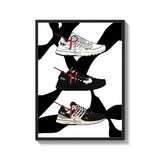 Framed Sneaker Canvas Prints for Walls - Ready to Hang Canvas Prints