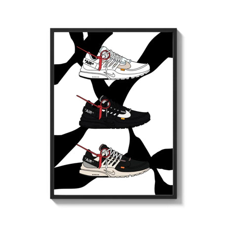 Framed Sneaker Canvas Prints for Walls - Ready to Hang Canvas Prints