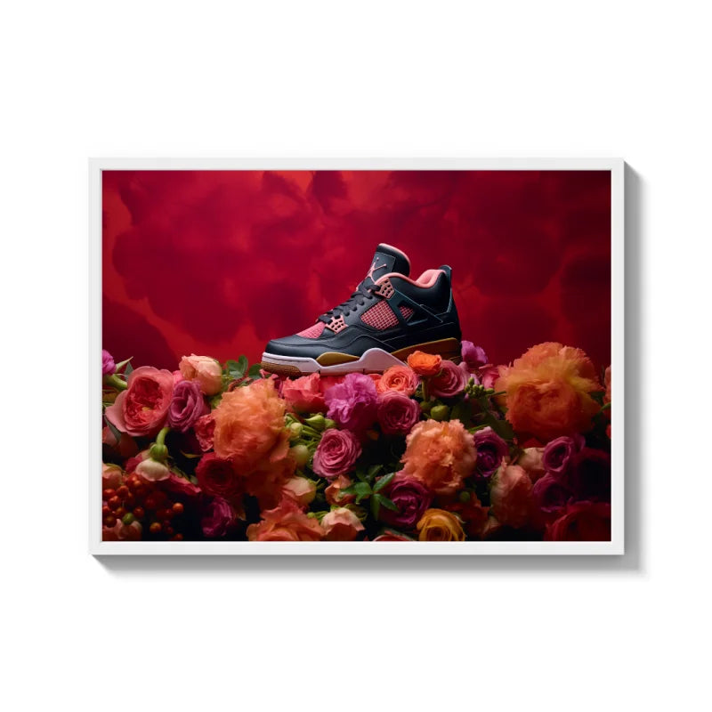 Framed Sneaker Canvas Prints Wall Art - Ready to Hang Canvas Prints