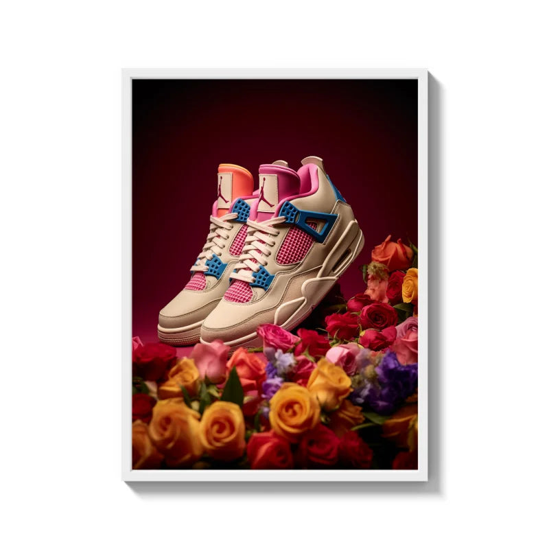 Framed Sneakers Canvas Prints Wall Art - Ready to Hang Canvas Prints