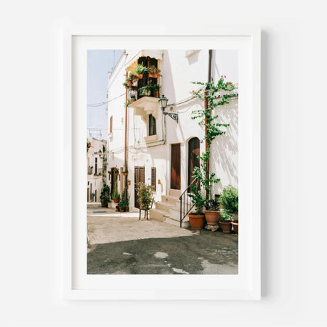 Framed Street Scene Fine Art Print - Framed Fine Art Prints