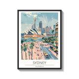 Framed Sydney Canvas Print World Tour Collection - Ready to Hang Canvas Prints