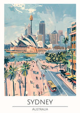 Framed Sydney Canvas Print World Tour Collection - Ready to Hang Canvas Prints