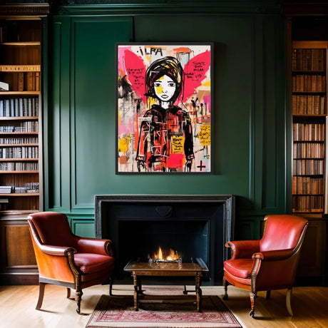 Graffiti Girl Canvas Prints Breaking Borders Art - Ready to Hang Canvas Prints