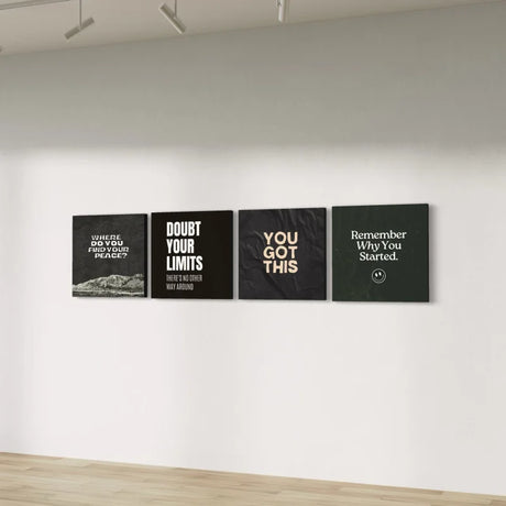 Inspirational Typography Canvas Prints Wall Art - Typography & Word Art